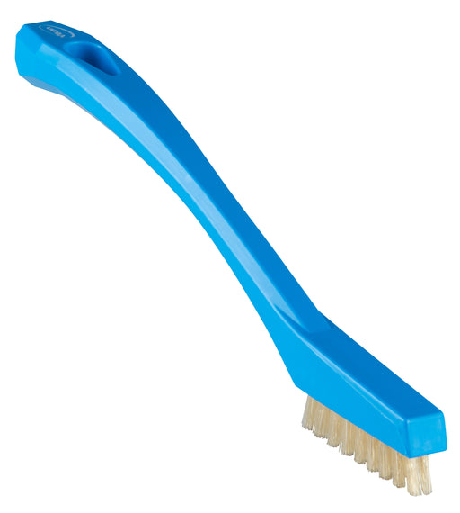 Vikan 44023 Detail Brush with heat resistant filaments, 205 mm, Very hard, Blue