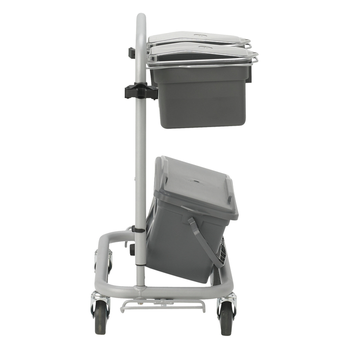 Vikan 580410 Narrow Cleaning Cart with Accessories, 40 cm VEC System Size, Grey
