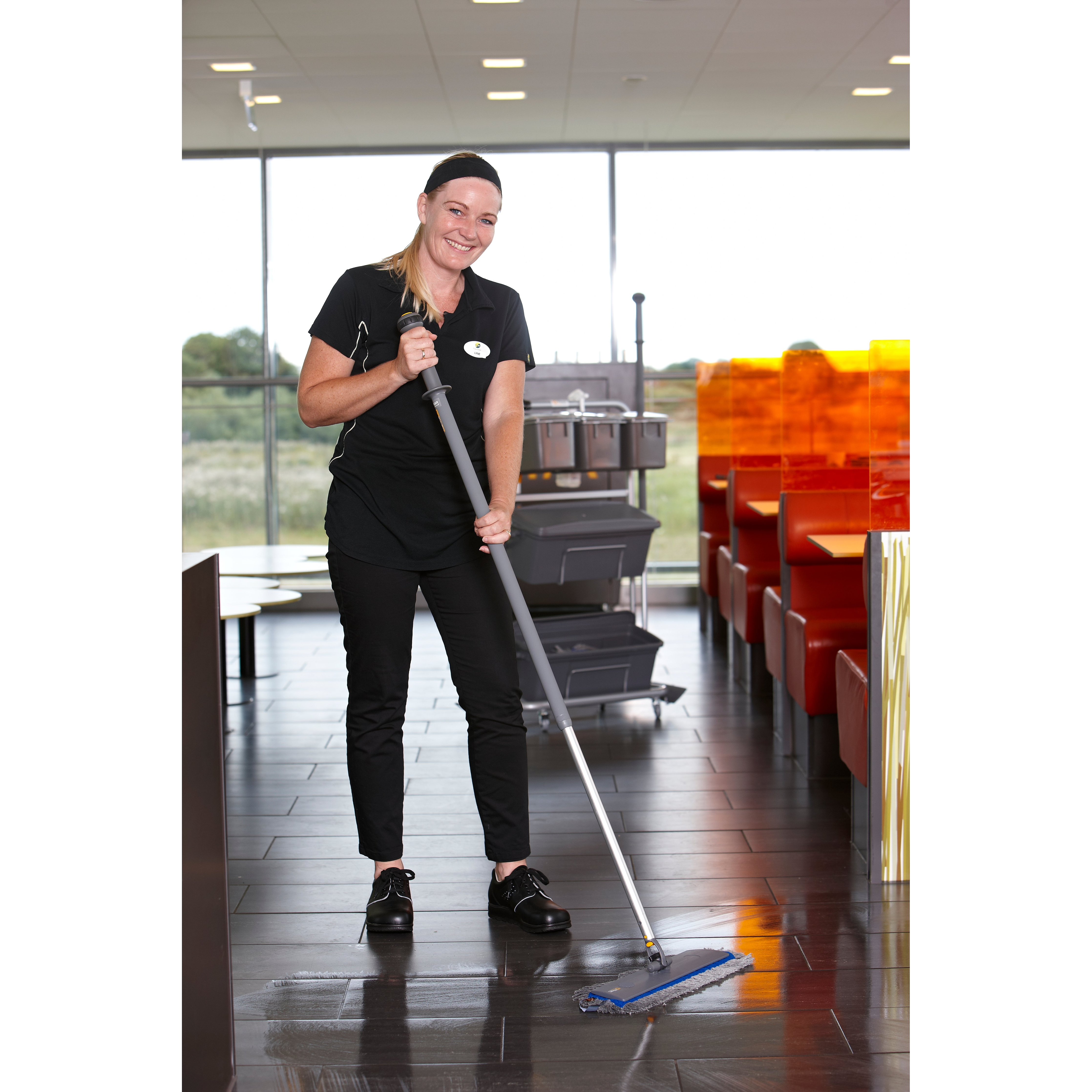 Vikan 580410 Narrow Cleaning Cart with Accessories, 40 cm VEC System Size, Grey