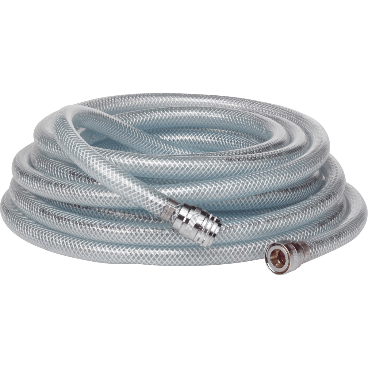 Vikan 93315 Cold Water Hose, 10 m, Transparent, Max 12 Bar, Max 40°C - Auto Rae-Chem