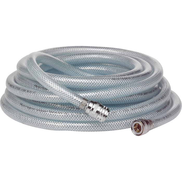 Vikan 93315 Cold Water Hose, 10 m, Transparent, Max 12 Bar, Max 40°C