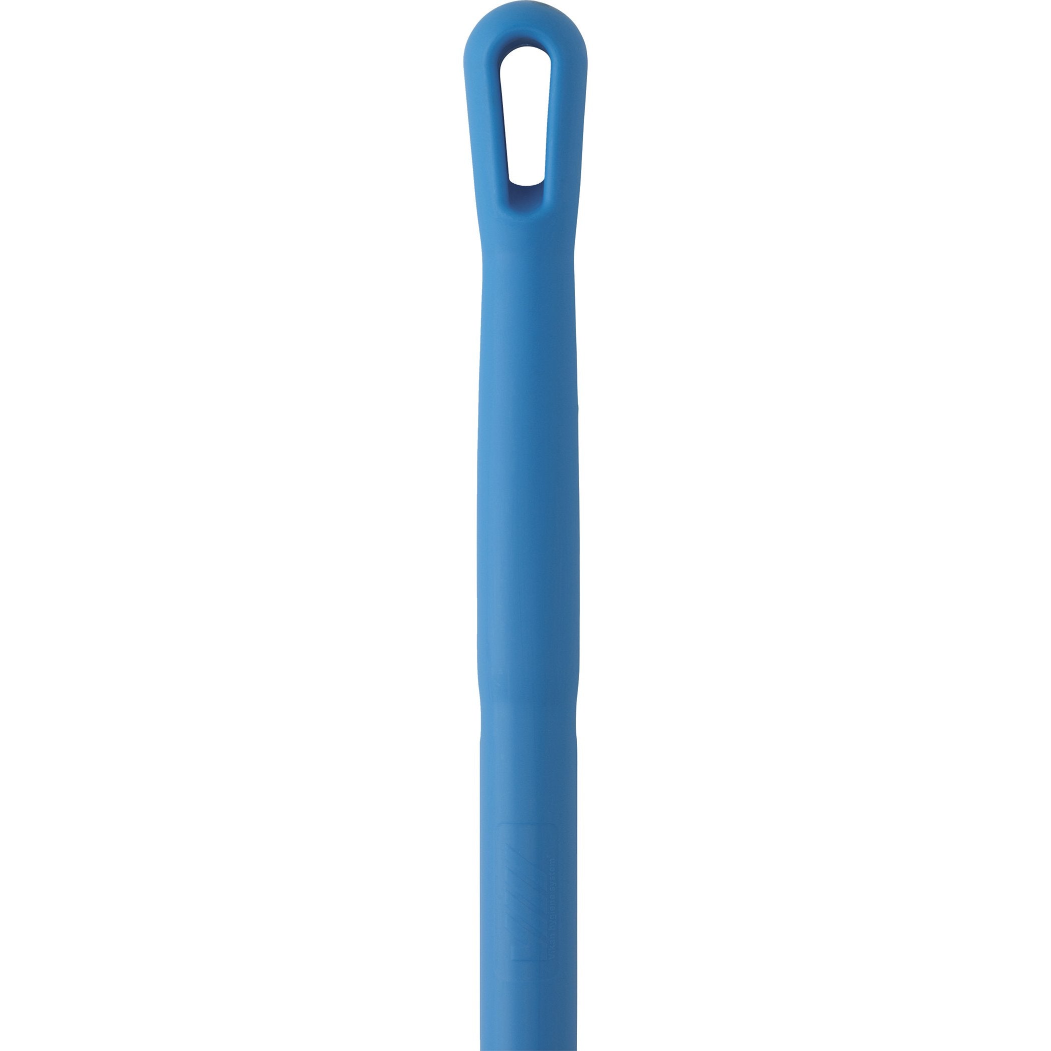 Vikan 29393 59" Stainless Steel Handle with Threaded Tip, 1-7/32" Diameter, Blue