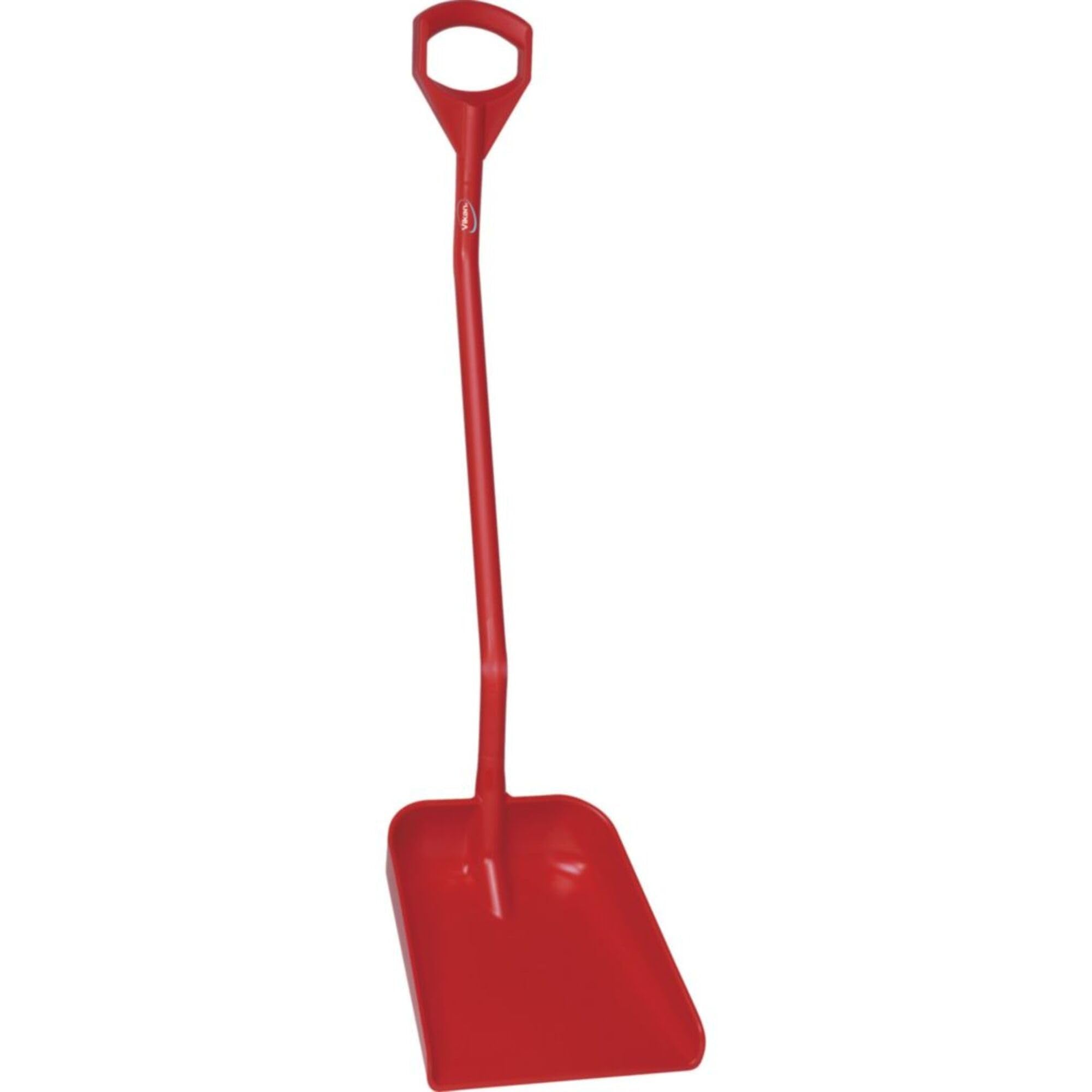 Vikan 56114 Red Polypropylene Ergonomic Hygienic Shovel, 39" Blade