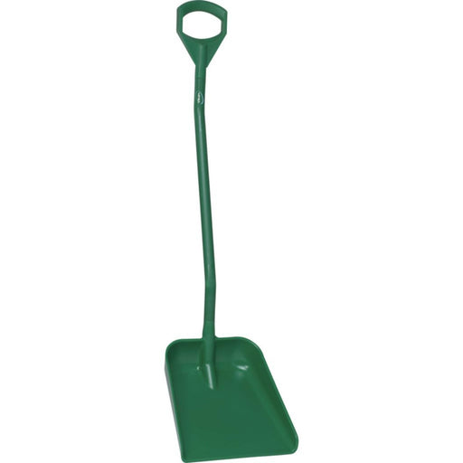 Vikan 56112 Green Polypropylene Ergonomic Hygienic Shovel, 39" Blade