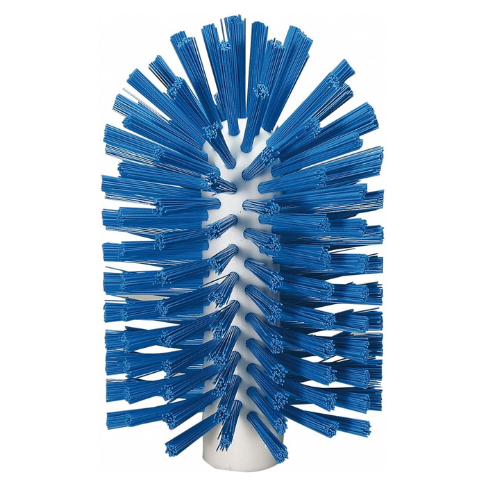 Vikan 5380-103-3 Stiff Tube Brush, Polyester, 3-7/8" x 6-1/2" OAL, Blue