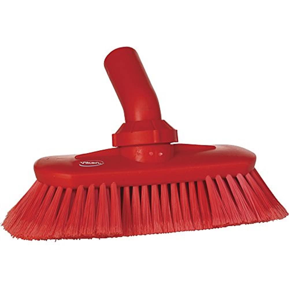 Vikan 70673 Deck Scrub, 9" Polyester Supersoft Bristle, Blue