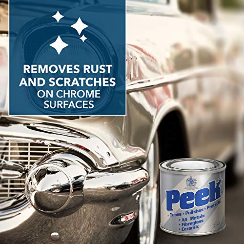 Peek 33700 Metal Cleaner Polishing Compound Paste, Stainless Steel, Silver, Chrome, Fibreglass and Ceramic, 250ML - View 4 | Auto Rae-Chem