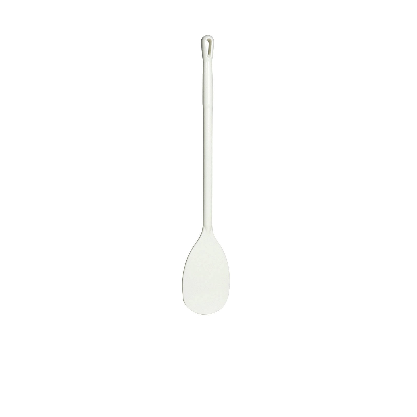 Hittebestendige ruer Spatula, Small-Steel 890 mm x Ø 31 mm Spatula blad 160x270 mm Polyamide, wit