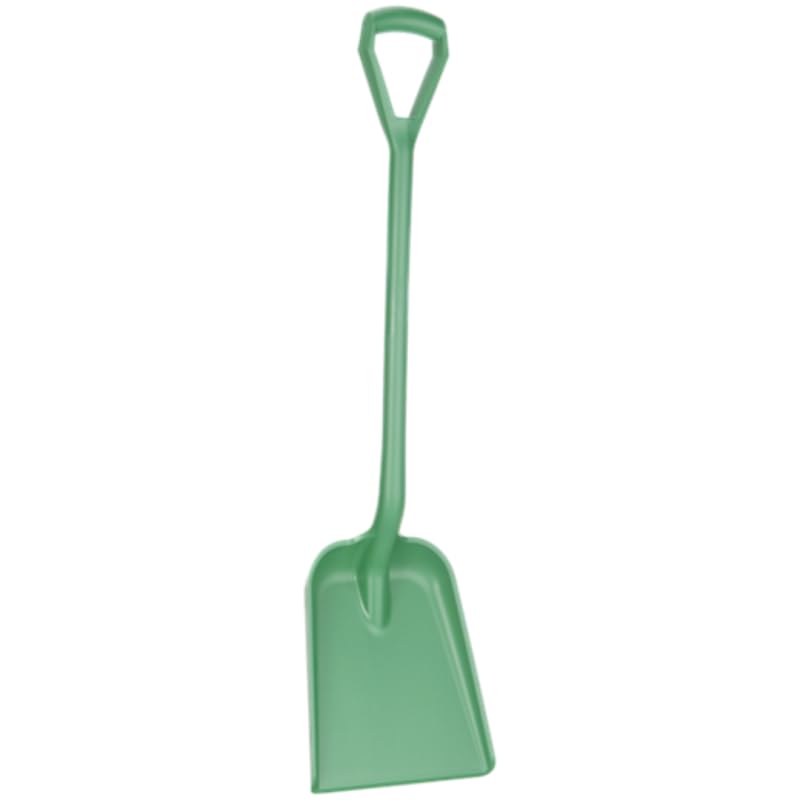 Vikan 56262 Polypropylene Shovel, Metal Detectable, Green, 1040 mm Length, Pack of 5