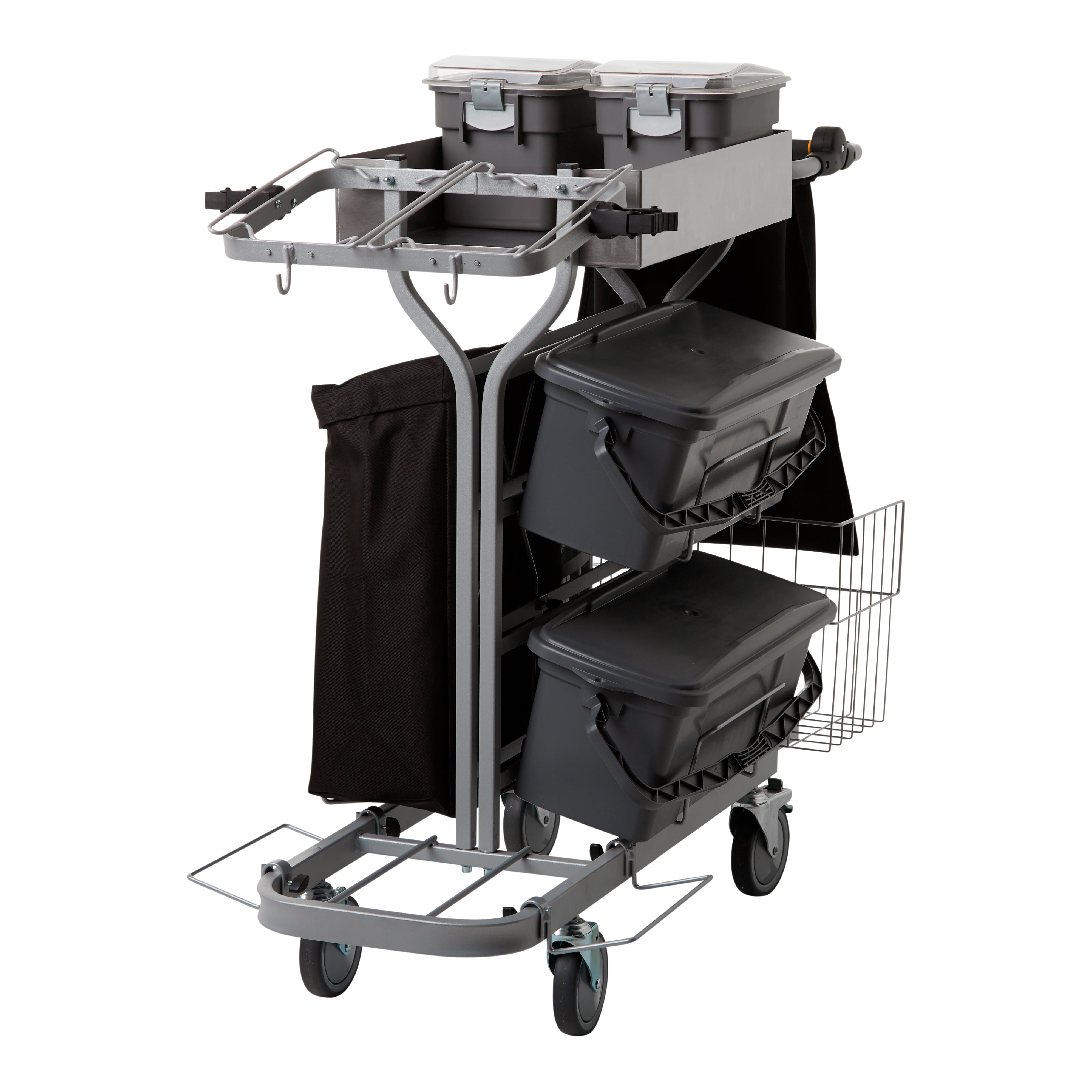 Vikan 580311 Compact Cleaning Trolley Plus, 40cm, Grey