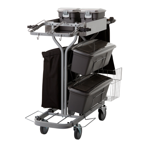 Vikan 580319 Compact Cleaning Trolley Plus 60cm Grey