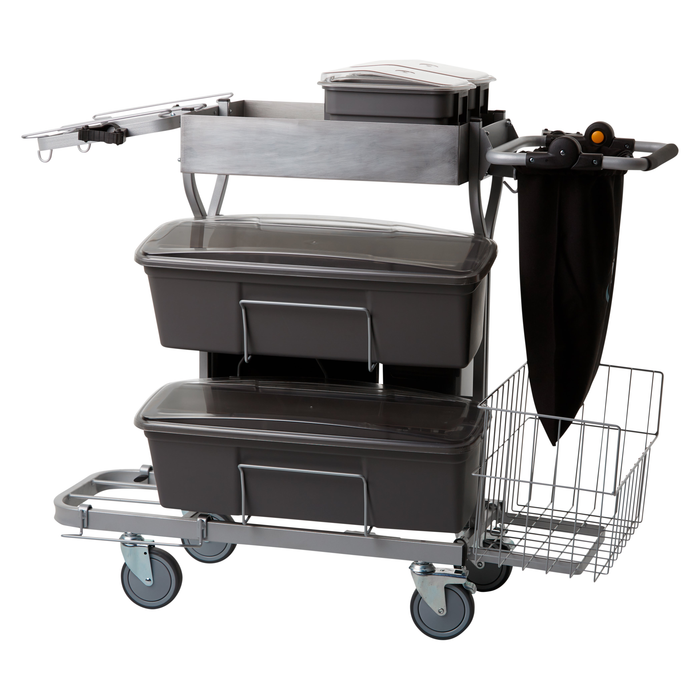 Vikan 580319 Compact Cleaning Trolley Plus 60cm Grey