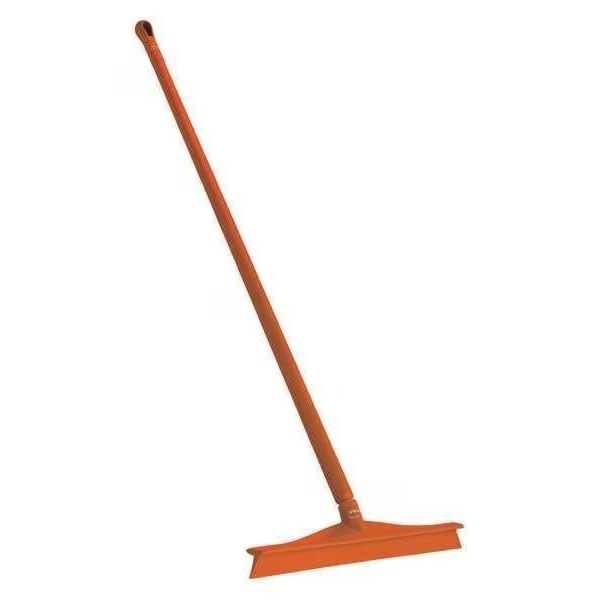 Vikan 71607/29627 24" Polypropylene Floor Squeegee with matching Handle Orange