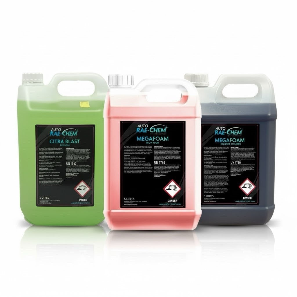 CitraBlast, MegaFoam & Brite Wheels – Car Cleaning Bundle, 5L