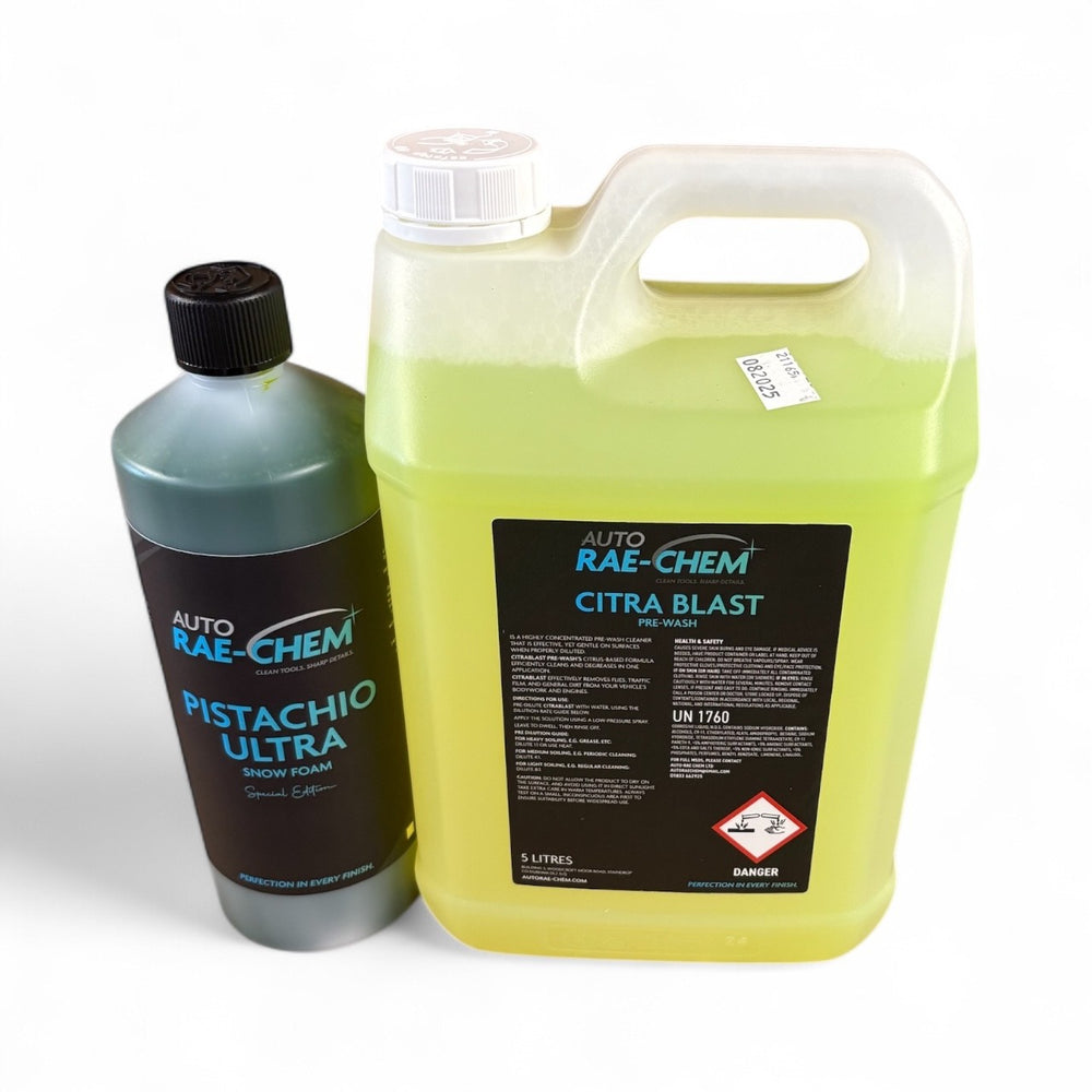 Auto Rae-Chem CitraBlast 5L Citrus Pre-Wash & Pistachio Ultra Snow Foam 1L