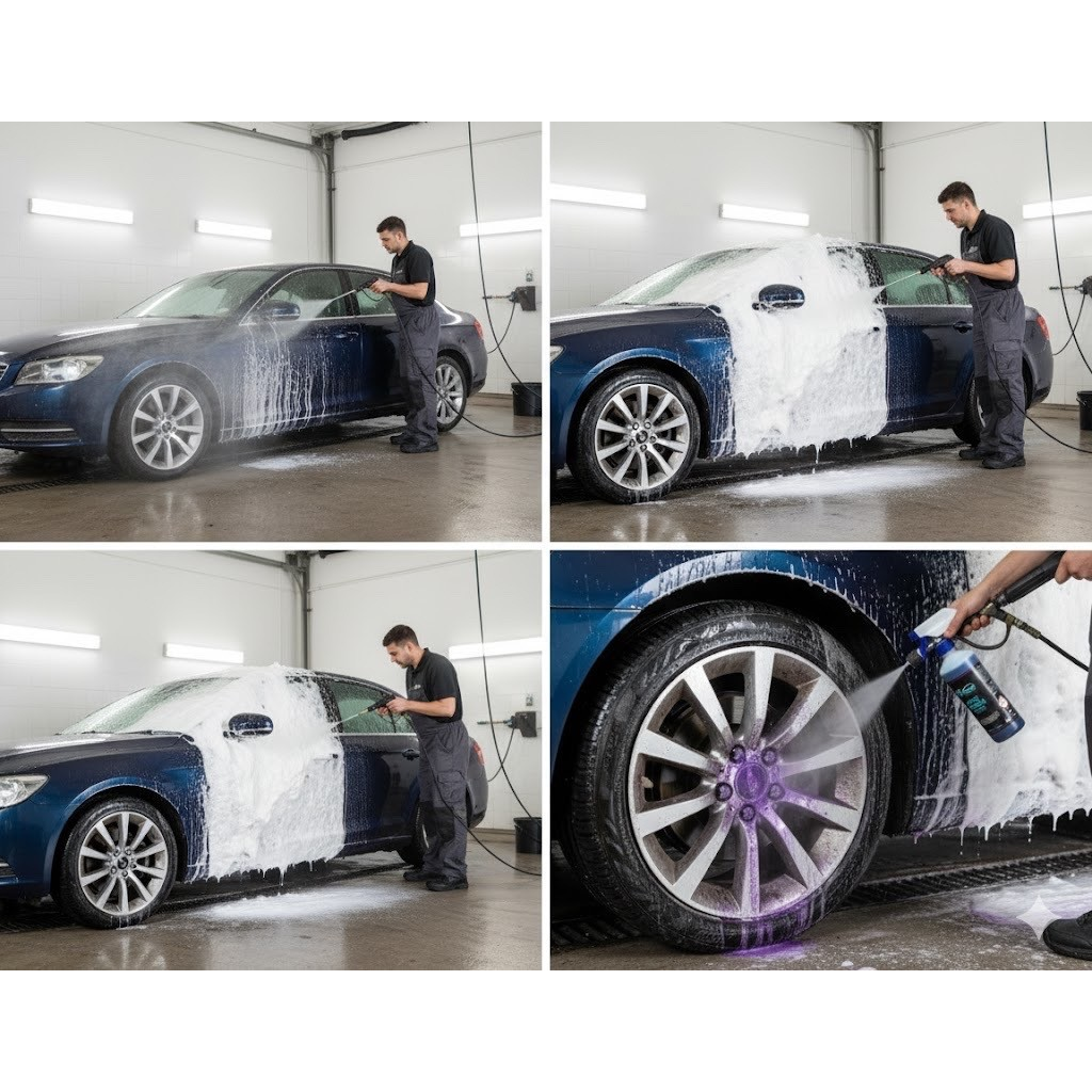 CitraBlast, MegaFoam & Brite Wheels – Car Cleaning Bundle, 1L