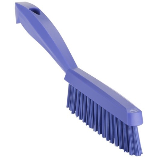 Vikan 41958  Narrow Hand Brush w/Short Handle, 300 mm, Very hard, Purple