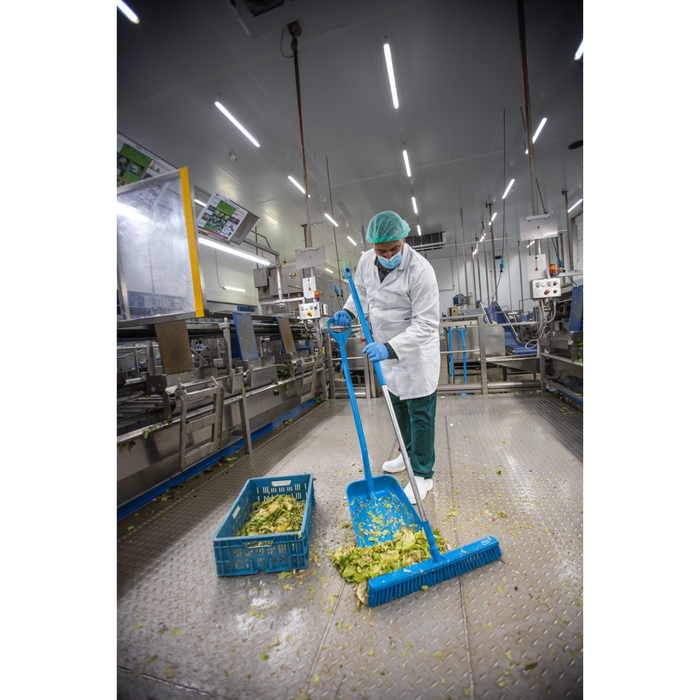 Vikan 31947 Orange Broom 610mm Soft/Hard Bristles Hygienic Floor Brush