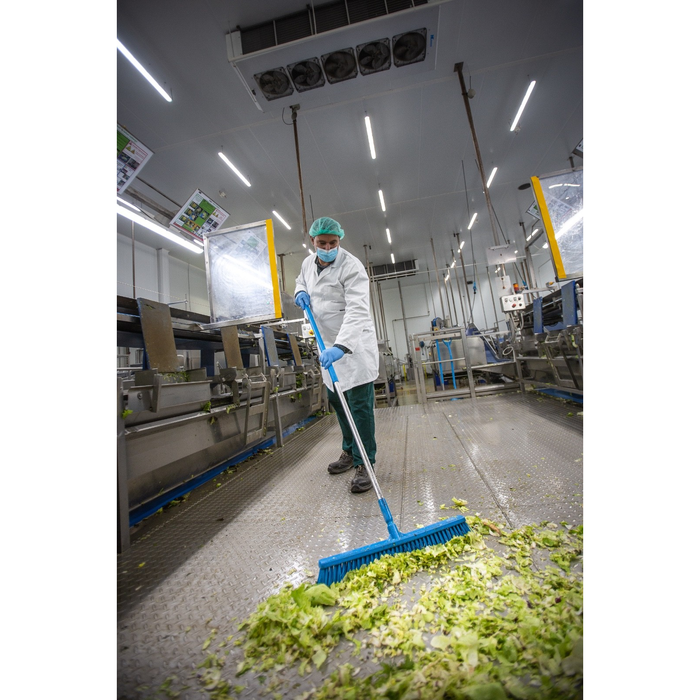 Vikan 31947 Orange Broom 610mm Soft/Hard Bristles Hygienic Floor Brush