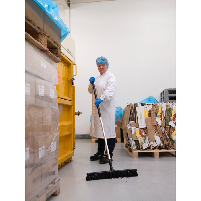 Vikan 31947 Orange Broom 610mm Soft/Hard Bristles Hygienic Floor Brush