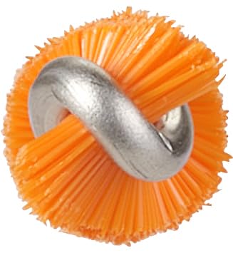 Vikan 53757 Tube Brush – Ø10 mm x 500 mm, Hard Bristles, FDA Compliant (Glass & Fork), Orange – Tube, Bottle & Machinery Crevice Cleaning Brush