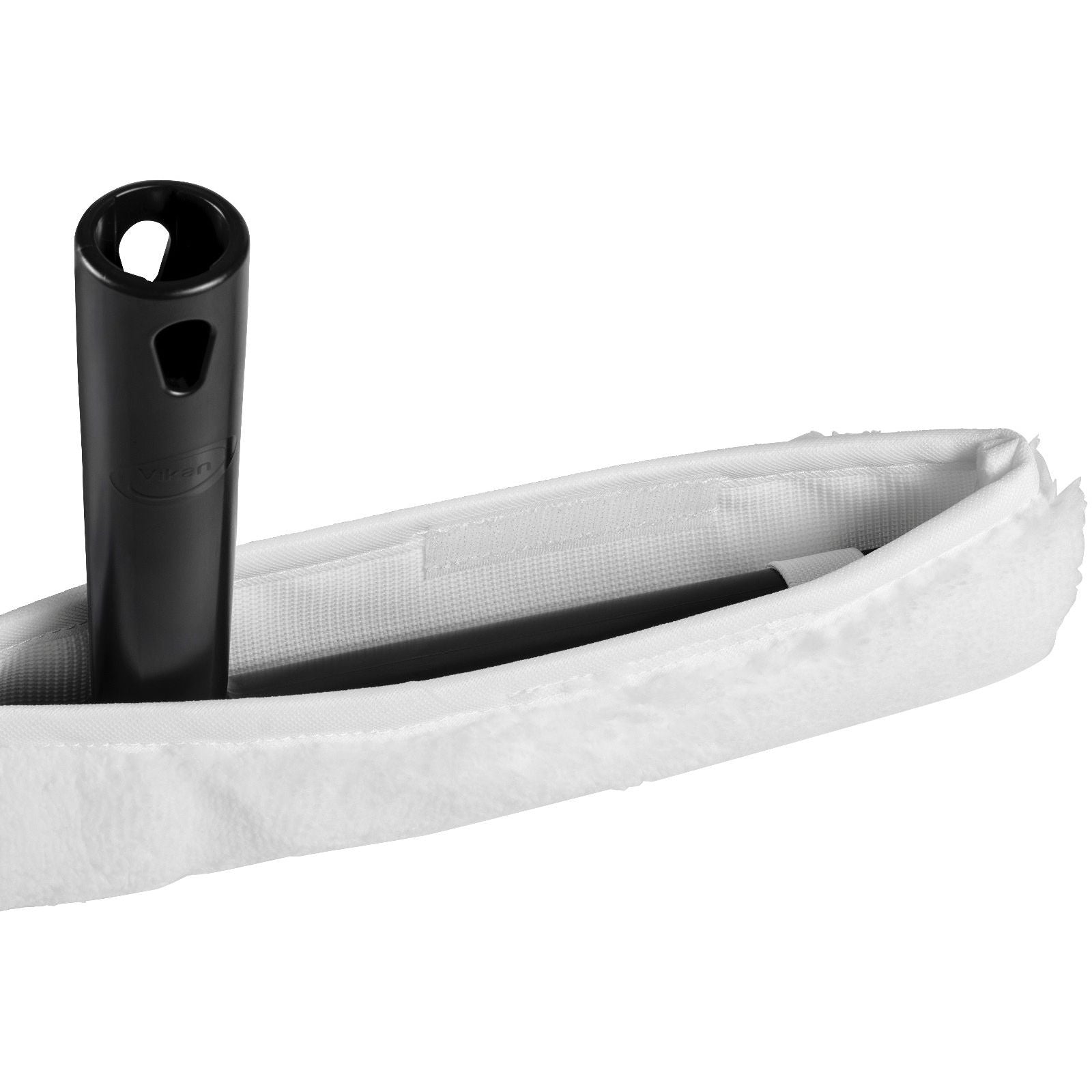 Vikan 47649 T-Bar for Wash Fleece, Threaded, 350 mm, Black
