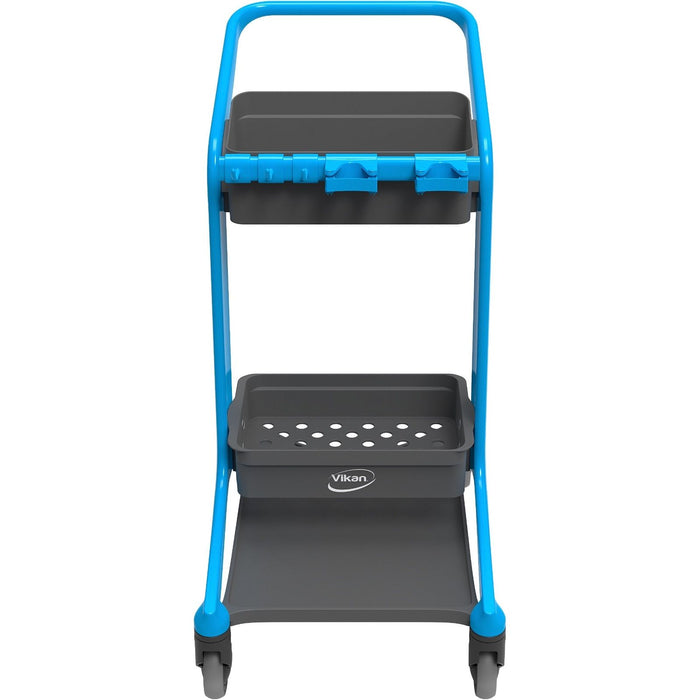 Vikan 5700 HyGo Mobile Cleaning Station Janitor Cart Shadow Board