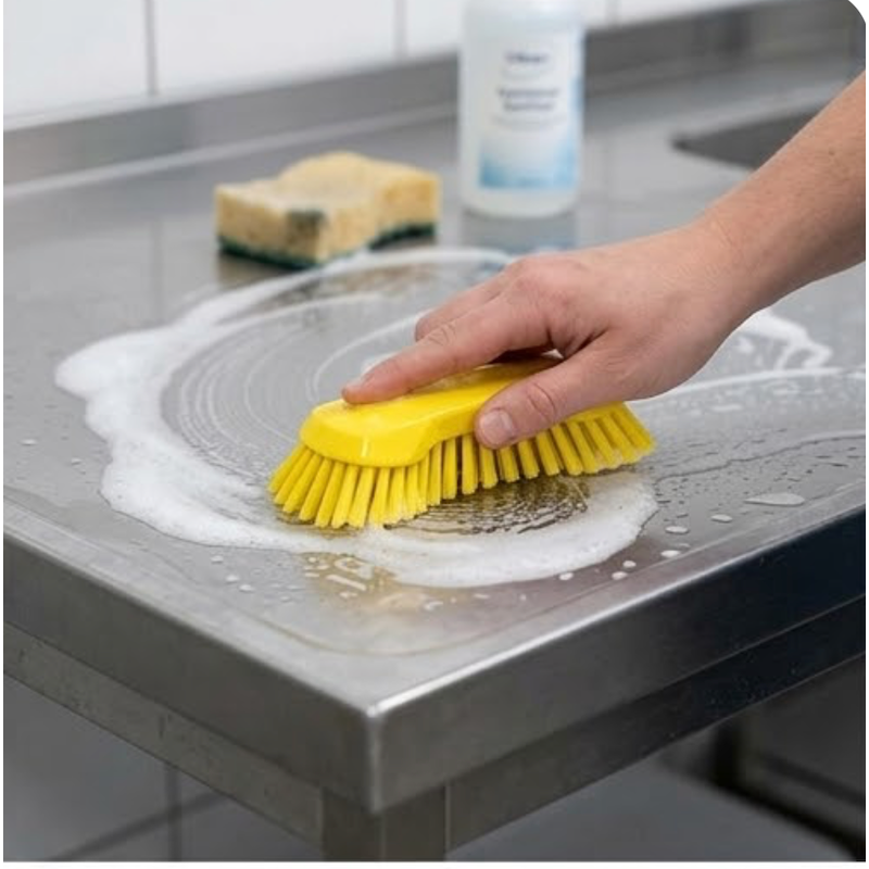 Vikan 3894 XL Hand Brush – Very Stiff Bristles | Heavy Duty Cleaning & Grooming