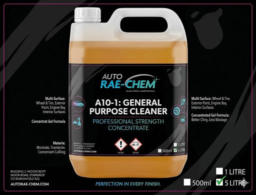 Multi Purpose Degreaser 5L Heavy Duty Cleaner & Stain Remover Auto Rae-Chem