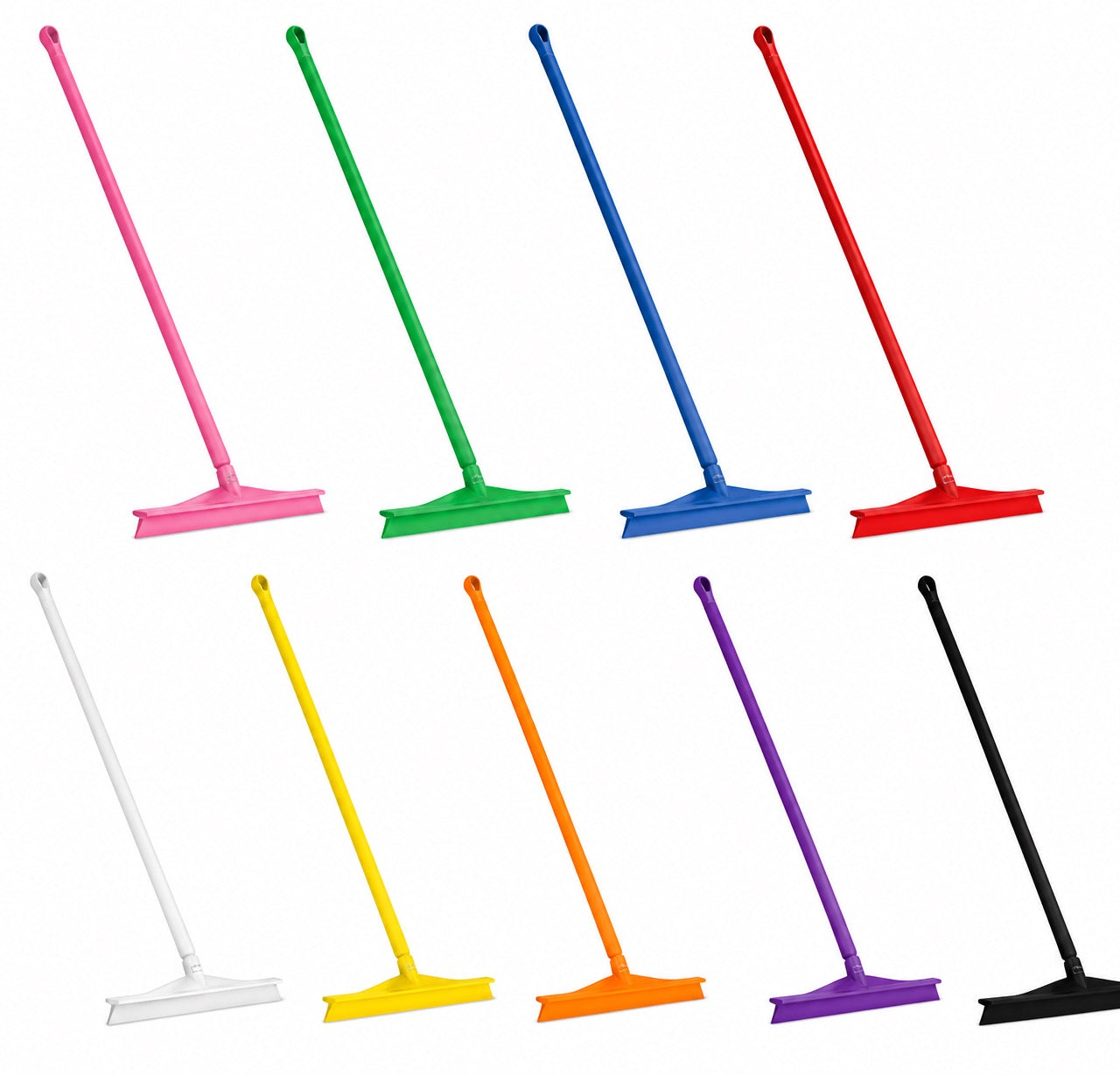Vikan 600mm Polypropylene Floor Squeegee with Handle Food Grade Colour Coded