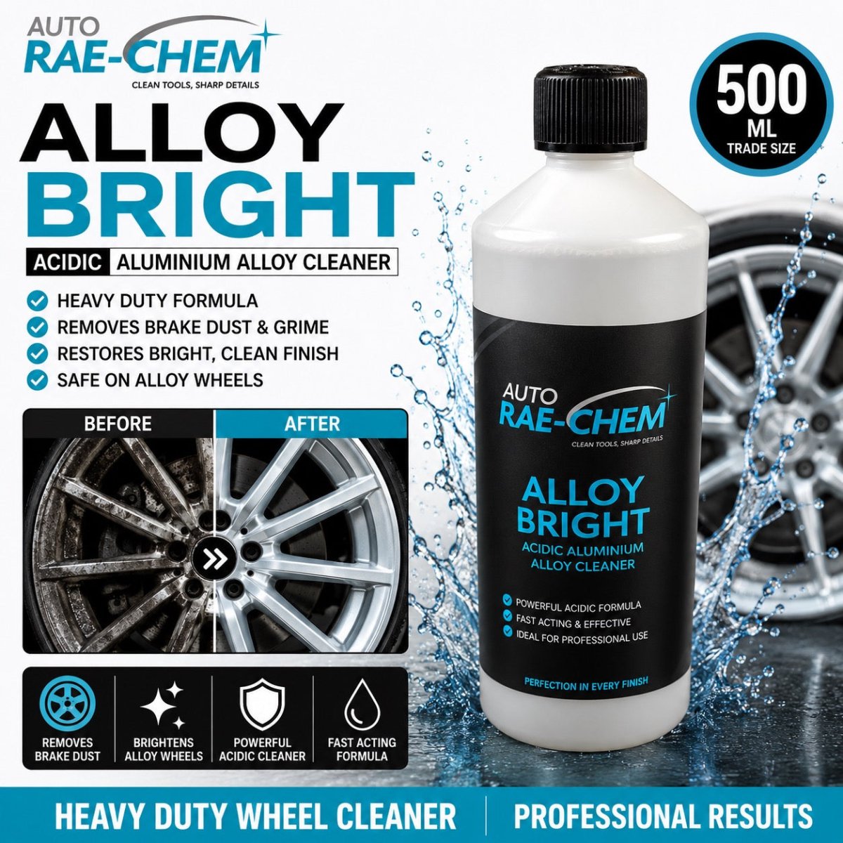 Alloy Bright – Acidic Aluminium Cleaner & Brightener - Auto Rae-Chem