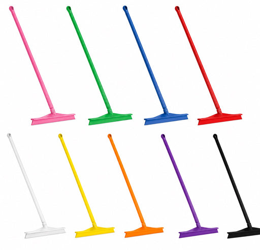 Vikan 600mm Polypropylene Floor Squeegee with Handle Food Grade Colour Coded
