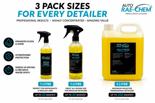 Auto Rae-Chem Car Valeting Wax Rinse Spray On Car Wax