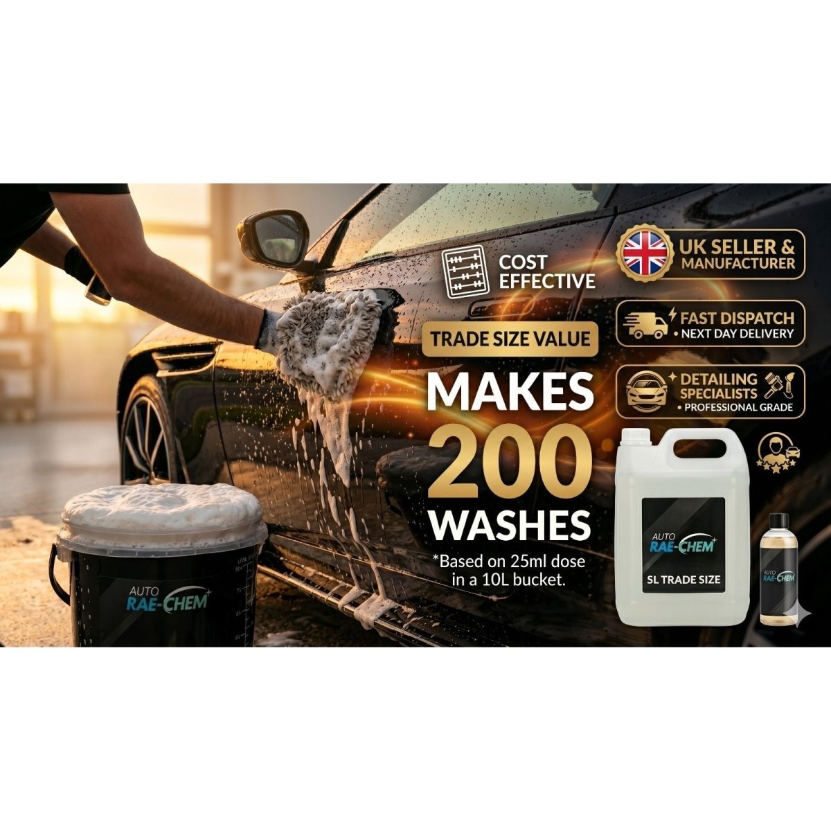 Spiced Citrus Glow – pH Neutral Wax Safe Car Shampoo - Auto Rae-Chem