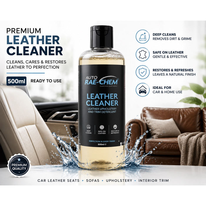Auto Rae-Chem Premium Leather Cleaner – Car Leather Seats, Sofas & Upholstery Care