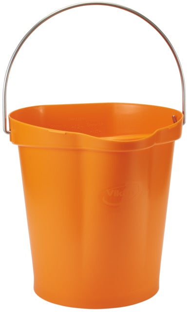 Vikan 5686 Hygiene Bucket 12 Litre – Stainless Steel Handle | 12 HACCP Colours