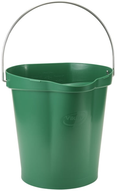 Vikan 5686 Hygiene Bucket 12 Litre – Stainless Steel Handle | 12 HACCP Colours