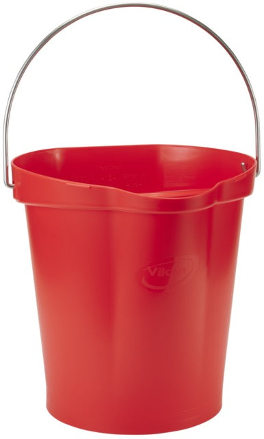 Vikan 5686 Hygiene Bucket 12 Litre – Stainless Steel Handle | 12 HACCP Colours