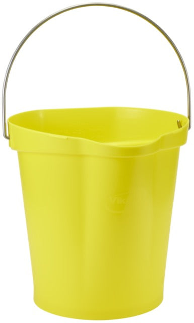 Vikan 5686 Hygiene Bucket 12 Litre – Stainless Steel Handle | 12 HACCP Colours