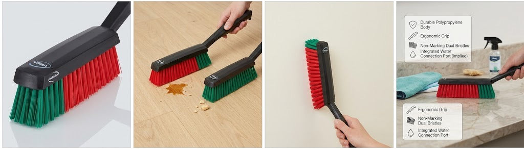 Vikan 450052 Professional Slimline Stiff Upholstery & Carpet Brush