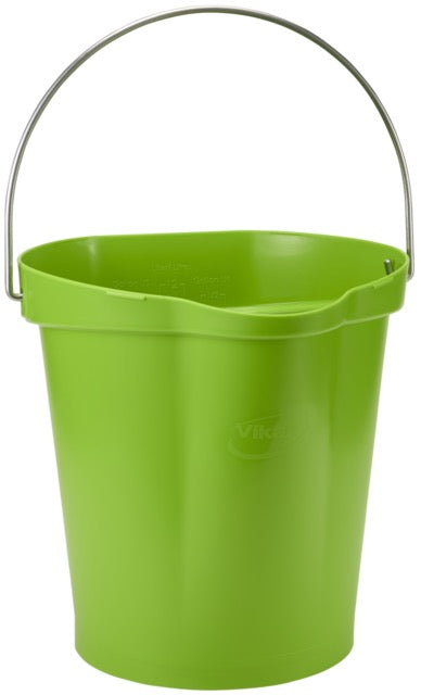 Vikan 5686 Hygiene Bucket 12 Litre – Stainless Steel Handle | 12 HACCP Colours