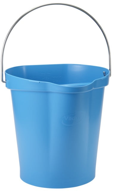 Vikan 5686 Hygiene Bucket 12 Litre – Stainless Steel Handle | 12 HACCP Colours