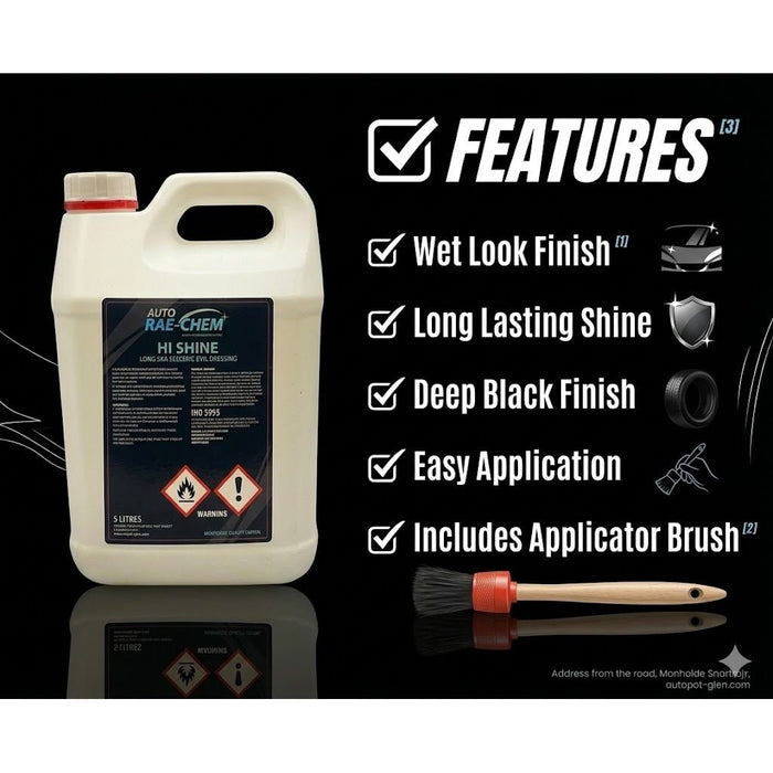 Auto Rae-Chem  Hi-Shine Long Life Silicone Tyre Dressing