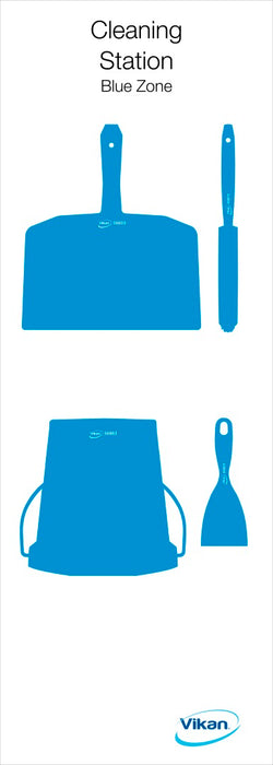 Vikan 1102 Shadow Board excl. Spacers, Coloured Shadows, H1200mm x W400mm