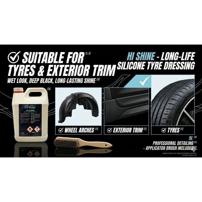 Auto Rae-Chem  Hi-Shine Long Life Silicone Tyre Dressing