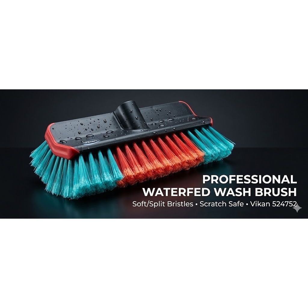 Vikan 524752 Hi-Lo Water-Fed Brush | 280mm Soft/Split