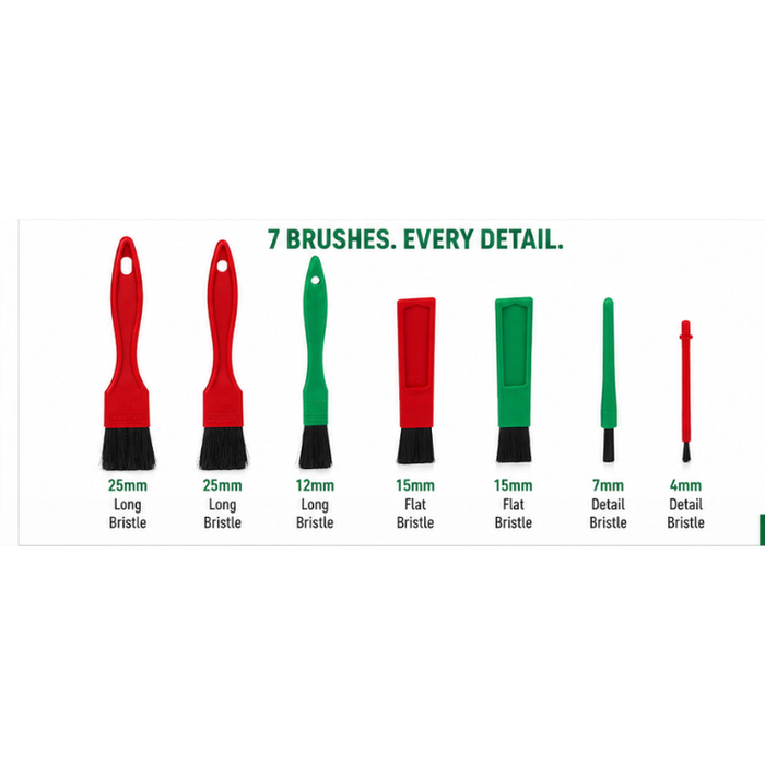 Vikan 556052 Professional Car Detailing Brush Set 7 Piece - View 8 | Auto Rae-Chem