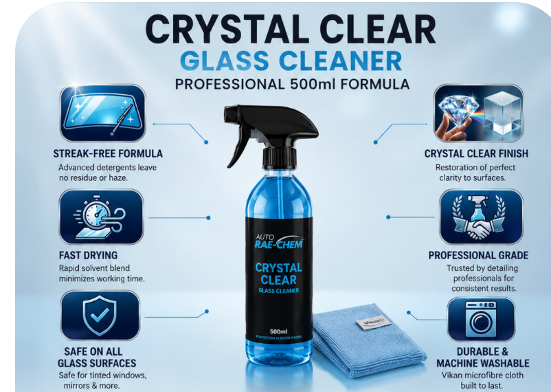 Auto Rae-Chem CrystalClear Premium Glass & Window Cleaner