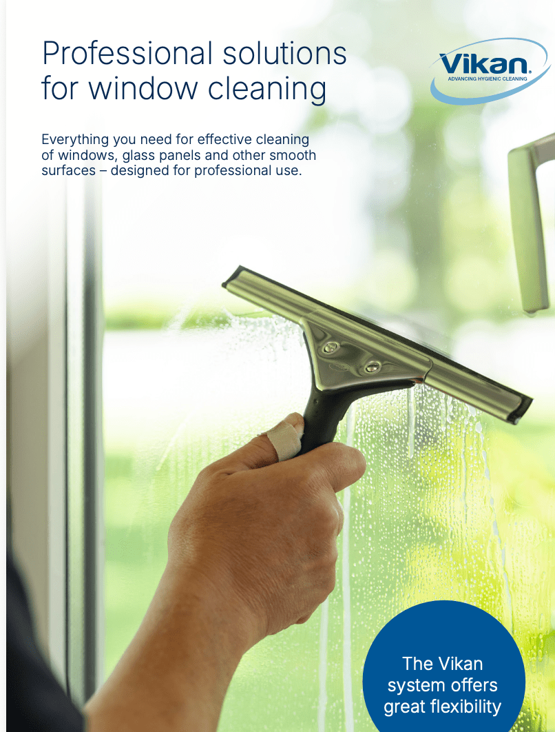 Vikan 99109 Exterior Window Cleaning Kit – Squeegee, T-Bar & Microfibre - Auto Rae-Chem