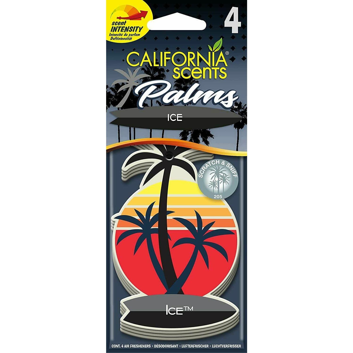 California Scents Palms Air Freshener Pack of 4 - View 4 | Auto Rae-Chem